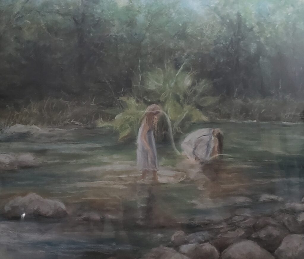 Painting of lake